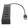 USB 3.0 Хаб 7-портовый Сплиттер с Синим Светодиодным Индикатором Высокоскоростной 5 Гбит/с BYLP107 DC 5V