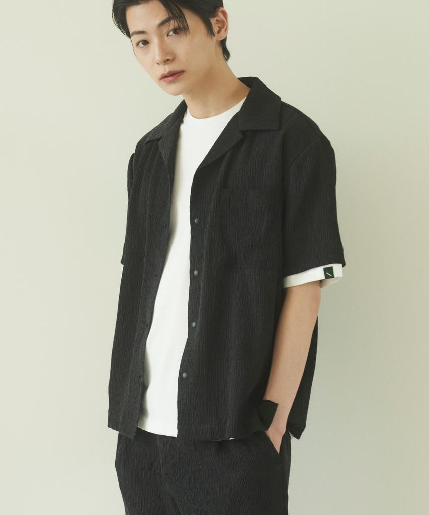 210EDIT Men'S Cooling Open Collar Shirt [3 Color]_Ze2Sh038