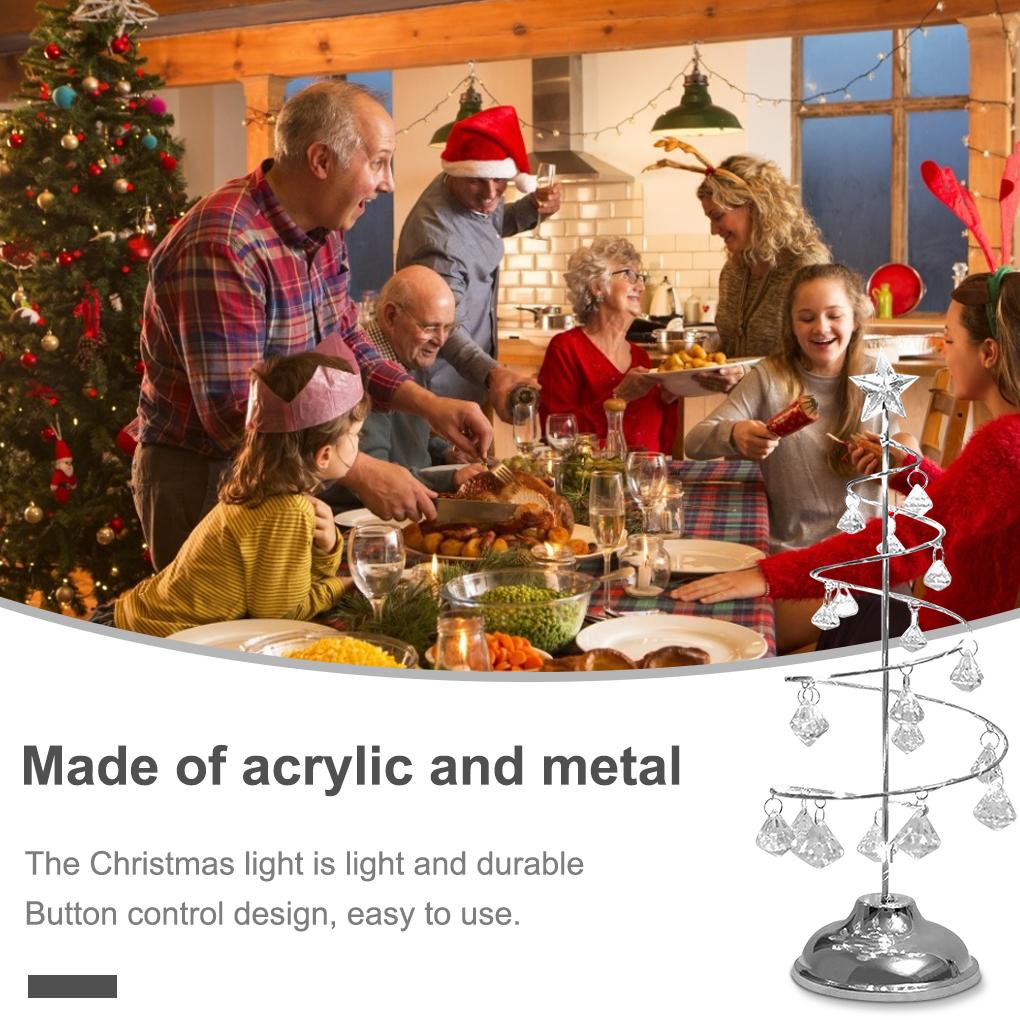 Рождественская елка светящийся акриловый ночник светящийся светодиодный рождественский декор подарок для спальни