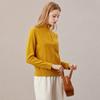 Relaxing Dressing Women's Wool Sweater Texture Half Zipper Knitted Sweater