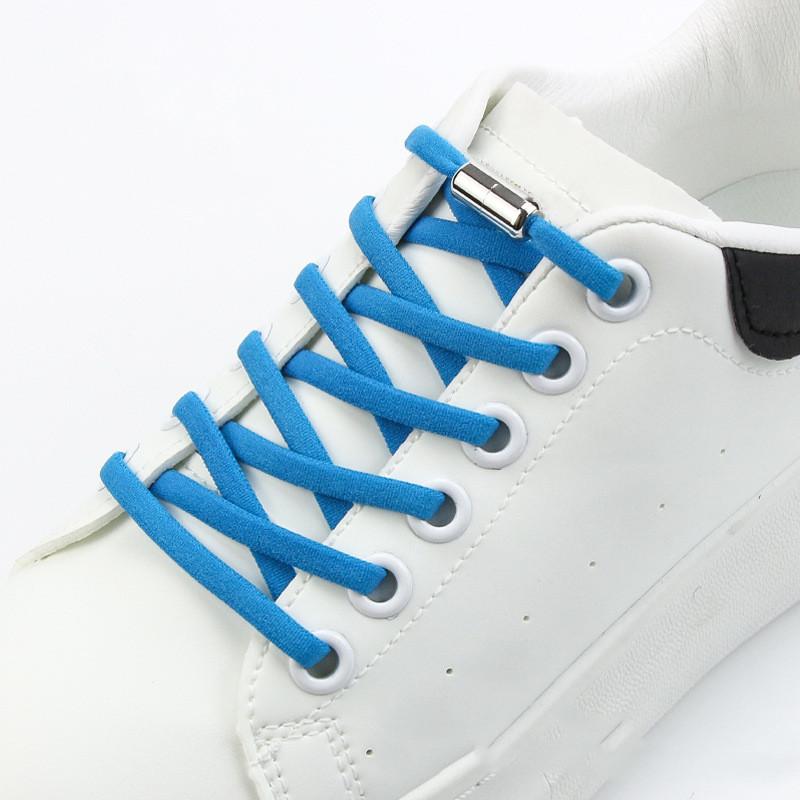 1 пара новых шнурков без завязок для детей и взрослых, ленивые шнурки для женщин и мужчин, эластичные шнурки для обуви с металлическим замком, кроссовки, шнурки для обуви