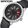 New Men's Belt Quartz Watch Fashion Trend Simple Creative Hollow Quartz Men's Watch
