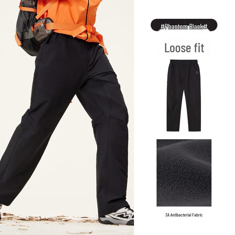 Camel Men's M15CAZ9038 Antibacterial Fleece-Lined Stretchy Loose Fit Cargo Pants