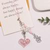 Sweet Cool Sparkling Heart Phone Charm Straps Car Keys Hanging Pendants Bag Decoration Lanyard Purse Accessories
