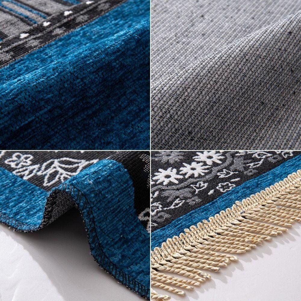 Мягкий коврик для пола с кисточками Исламский молитвенный коврик Декор Ид Мубарак Мусульманский молитвенный коврик Путешествия