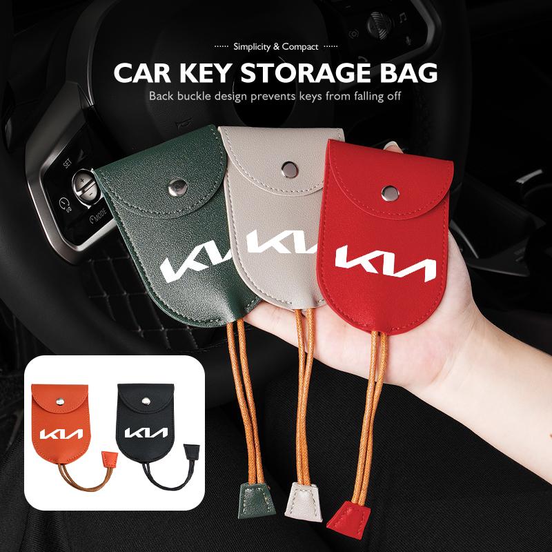 Multifunction Car Key Scratch Protective Case Keys Storage Holder Auto Accessories For KIA Stinger Optima Cerato Soul Venga lqrd40