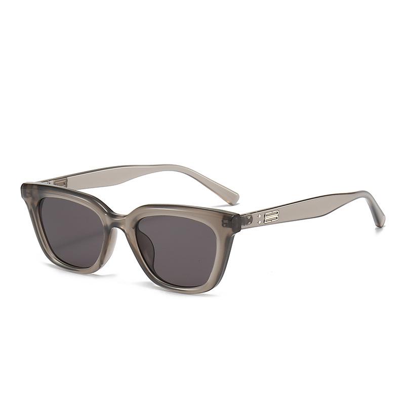 2024 корейские маленькие квадратные солнцезащитные очки GM: Высококачественная защита от ультрафиолета для женщин с круглым лицом