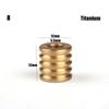 Alloy/Stainless Steel Camping EDC Gadgets TC4 Knife Beads Paracord Rope Pendant Ropes Lanyard