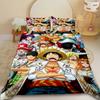 3pcs Anime One Piece Duvet Cover Luffy Cartoon Bedding Set Quilt Cover Twin King Size for Bedroom Decor Children Gifts