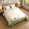 3Pcs Bedding Set Custom Name Text, 1 Sheet 2 Pillowcases Home Bed DecorSnoopy Peanuts
