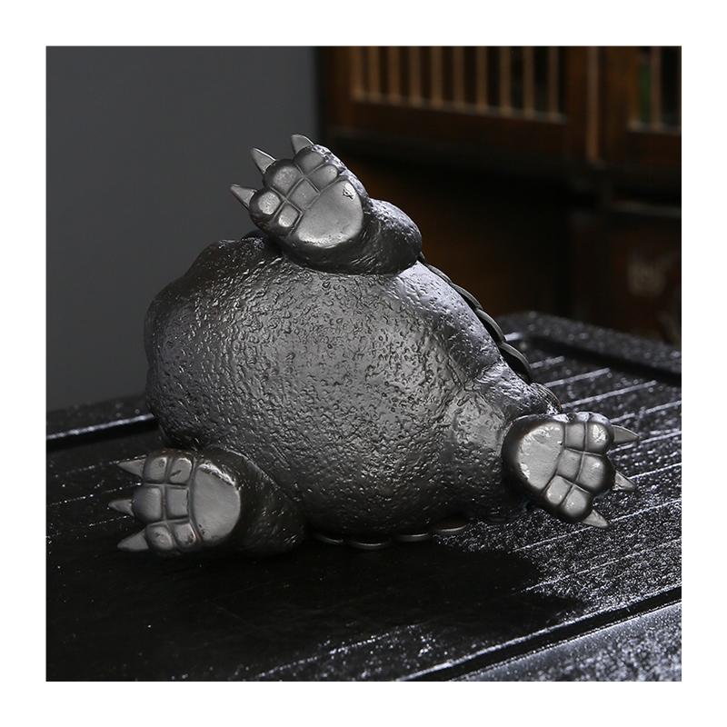 Фиолетовая керамика Ручная работа Жаба Чай Домашнее животное Гостиная Чайный столик Украшения Аксессуары для чайной церемонии