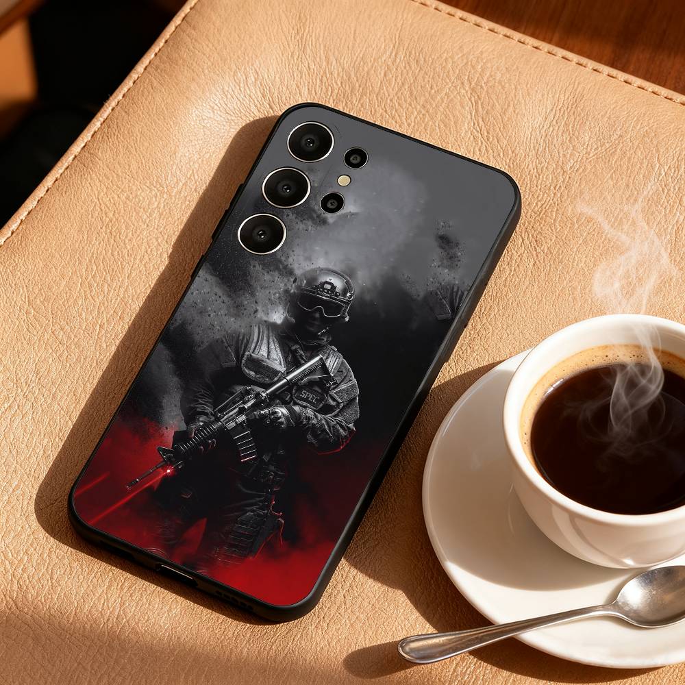 Чехол для телефона H-Hardcore assault team Для Samsung S26,S25,S24,S21,S22,S23,S30,Ultra,S20,FE,Lite,10,9,Черный Чехол