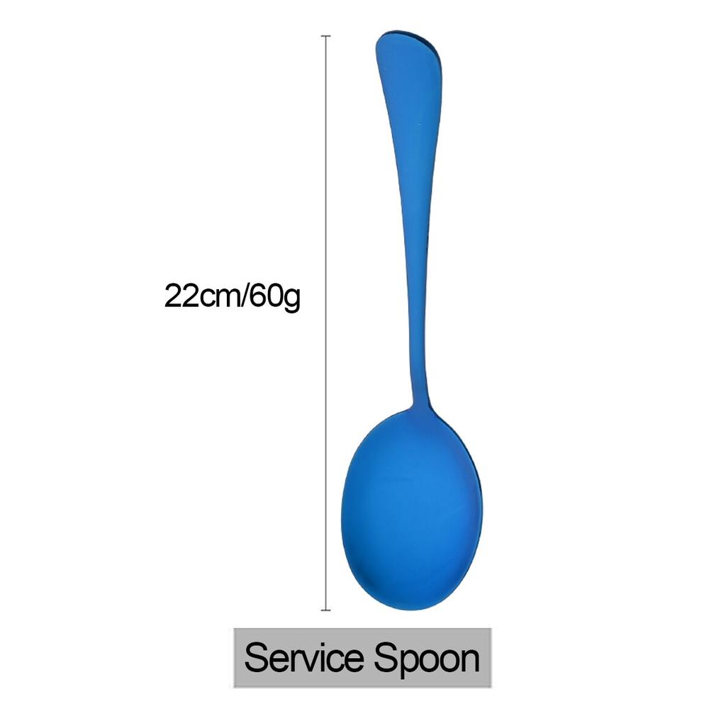 1Pc Mirror Spoon Salad Serving Spoon Set Western Stainless Steel Cutlery Unique Service Spoon Kitchen Table Accessories