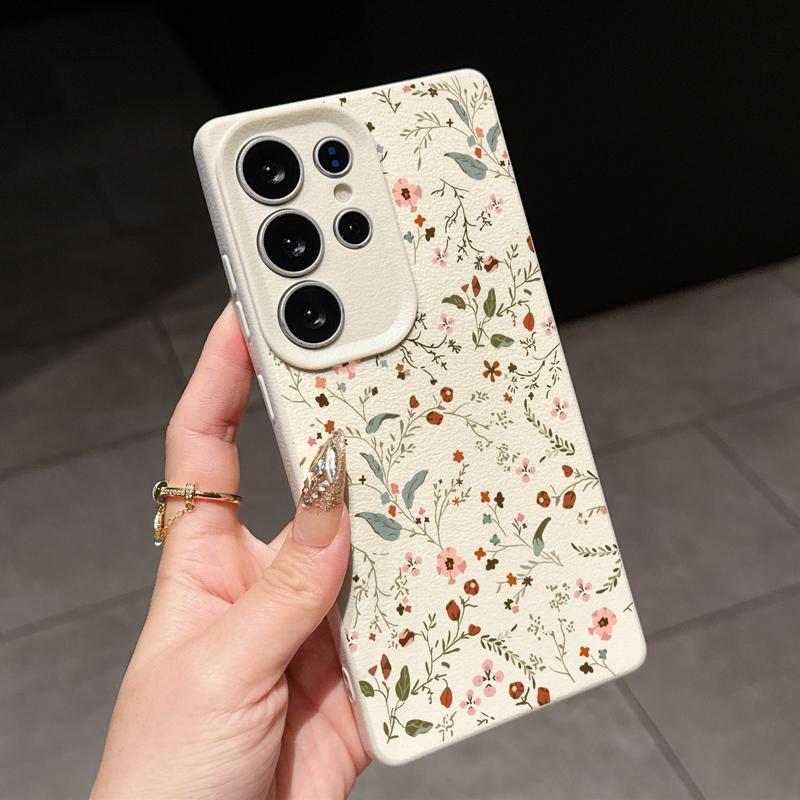 Розовый цветок гибискуса с узором личи Чехол для iPhone 17 Air 16E 11 12 14 13 15 16 17 Pro Max Силиконовый кожаный PU Ударопрочный чехол