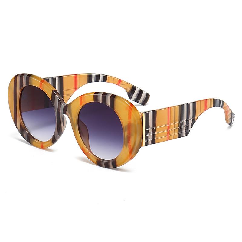 Colorful sunglasses, runway-style sunglasses, retro tortoiseshell eyewear