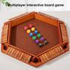 Shut The Box Board Game 6-Way Educational Math Number Dice Strategy Game 6 Players Kids Adults Family Night Party Interactive Wooden Close The Box Toy