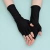 Driving Accessories Solid Mittens Sunscreen Protection Long Gloves Fingerless Half Finger Sleeves