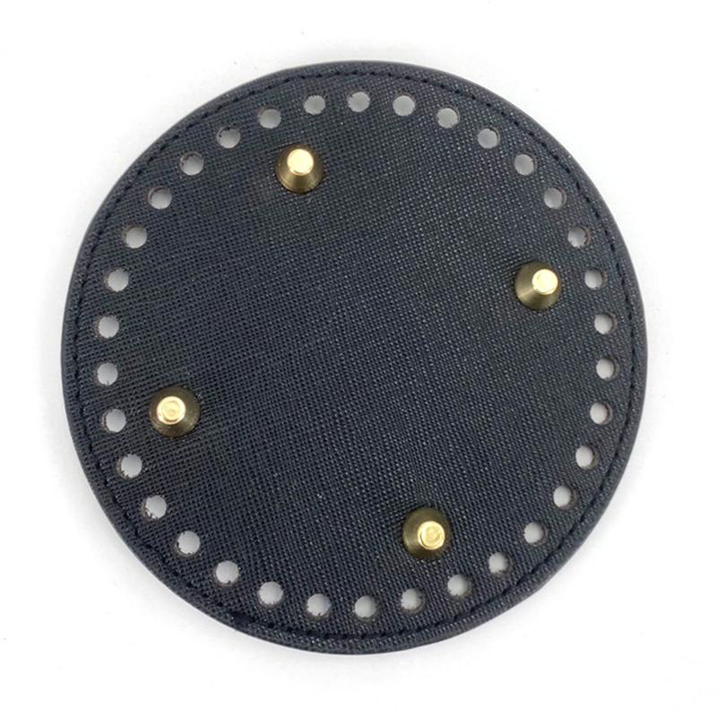 12 см кожаное дно сумки круглое из искусственной кожи для вязаной сумки своими руками крючком дно для сумки часть аксессуары