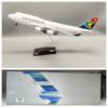 1/160 Scale B747 Airplanes South Africa Airways Aeroplane 47cm Diecast Resin Model Large Plane With LED and Wheel Souvenir