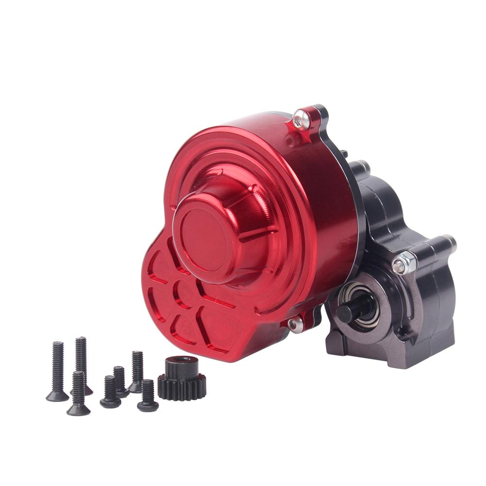 INJORA Complete Metal SCX10 Gearbox Transmission with Gear for 1/10 RC Crawler Car Axial SCX10 Upgrade Parts
