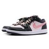 Jordan Air Jordan 1 Низкие Винтажные Баскетбольные Кроссовки Устойчивые к Скольжению и Истиранию Женские Черно-Розовые DC0774-101(Команда44-Б)