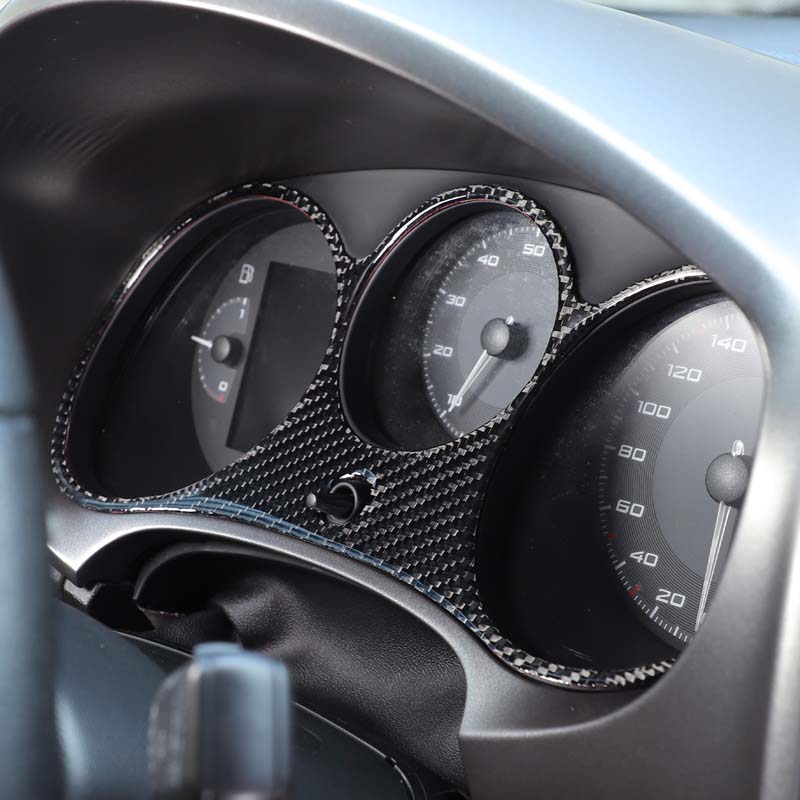 Мягкое углеродное волокно Для SEAT Leon MK2 2008-2012 Декоративная наклейка на панель приборной панели тахометра Автомобильные аксессуары для интерьера