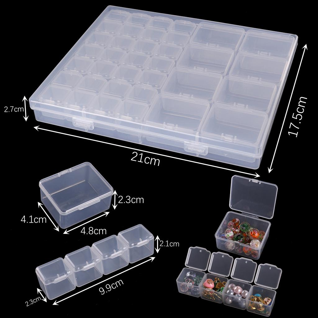 PP Material Multifunctional Portable Storage Box For DIY Bracelets Necklaces Jewelry Arrange Storage