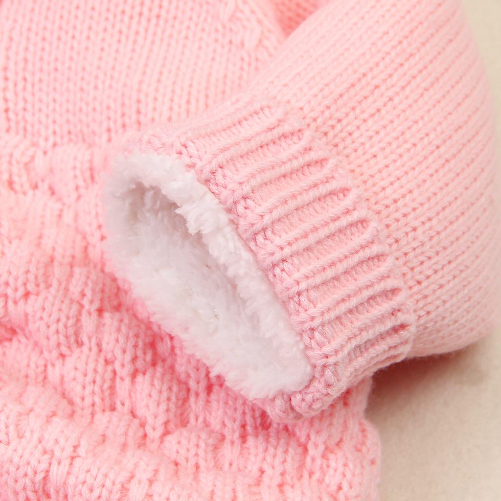 Детские комбинезоны, вязаные комбинезоны для маленьких мальчиков и девочек, осенне-зимние мягкие теплые комбинезоны Bebes для новорожденных, цельные детские комбинезоны для малышей