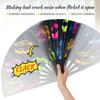 1pc Folding Fan, Large Folding Fan,Kung Fu Fan,Festival Smashing Fan,Folding Hand Fan,Suitable for Male and Female Performance Dance Party Accessories