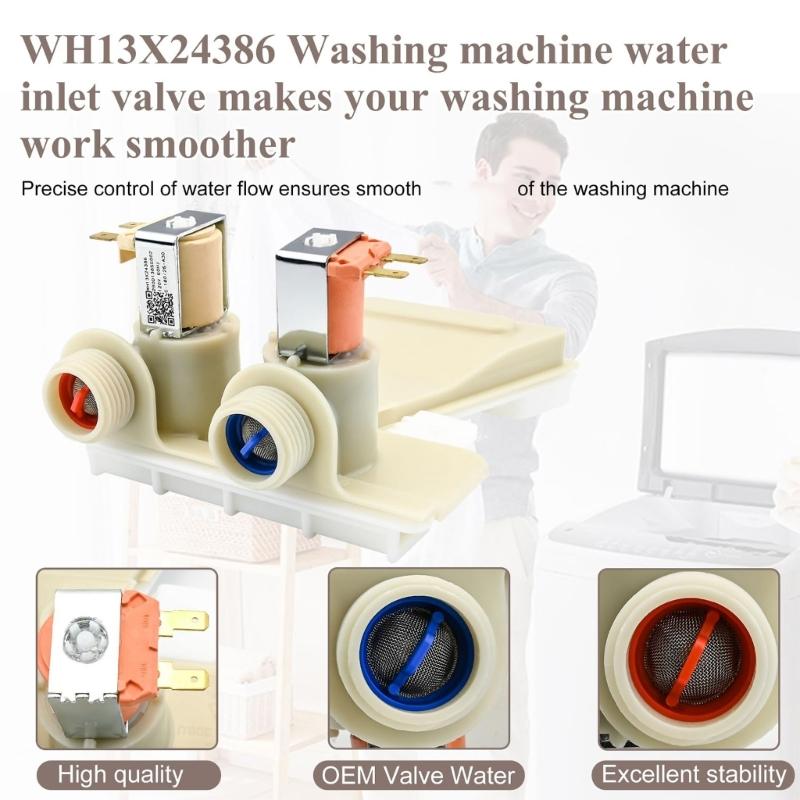 Пластиковые клапаны подачи воды WH13X26535 для стиральных машин, обеспечивающие долгий срок службы, устойчивость к коррозии и простоту установки
