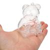 12pcs Clear Bear Shape Gift Box Plastic Jewelry Candy Storage Container Baby Shower Favors Wedding Birthday Party Christmas Gift