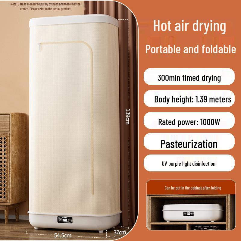 Compact Portable Folding Clothes Dryer for Dorms and Travel