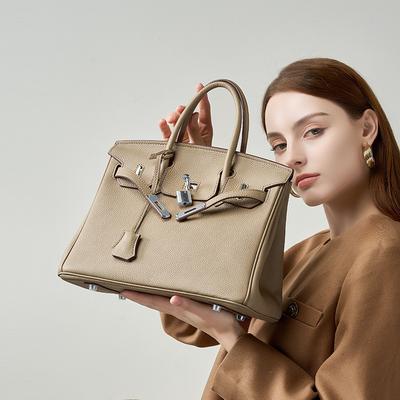 Новая кожаная платиновая сумка, горячо продаваемая женская сумка, первый слой коровьей кожи, натуральная кожа, женская нишевая сумка большой вместимости, высококлассная сумочка