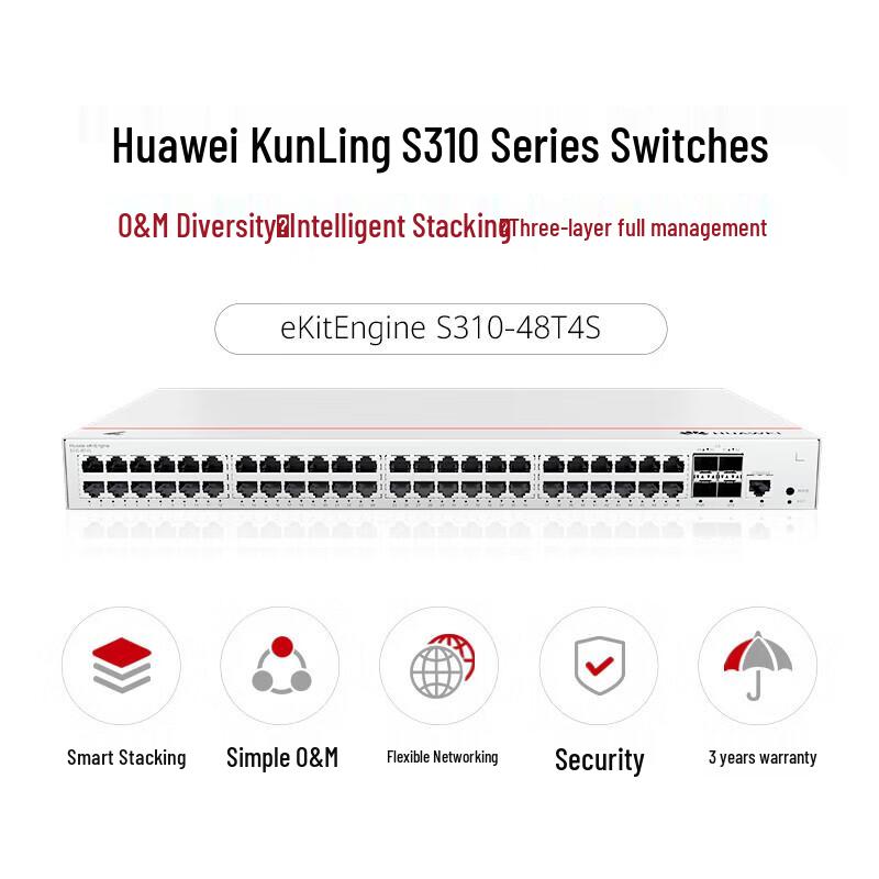 Huawei Kunling S310-48T4S Managed Enterprise Switch