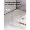 Light Luxury Wash Cup Ins Wind Mouthwash Cup Transparent High Beauty  Toothbrush Cup Household Toothware Cup