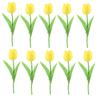 10Pcs Rustic Simulated Tulip Flower Silk Flower Artificial Tulip Flowers  Home Decoration