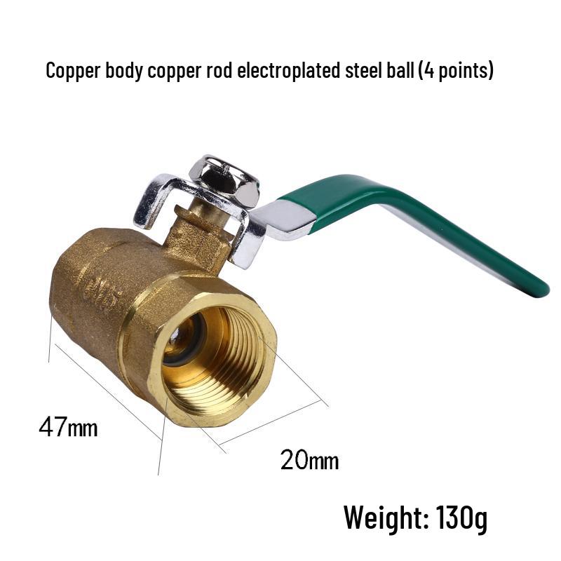 Copper Ball Valve DN15, DN20, DN25, DN32 Radiator Tap Switch
