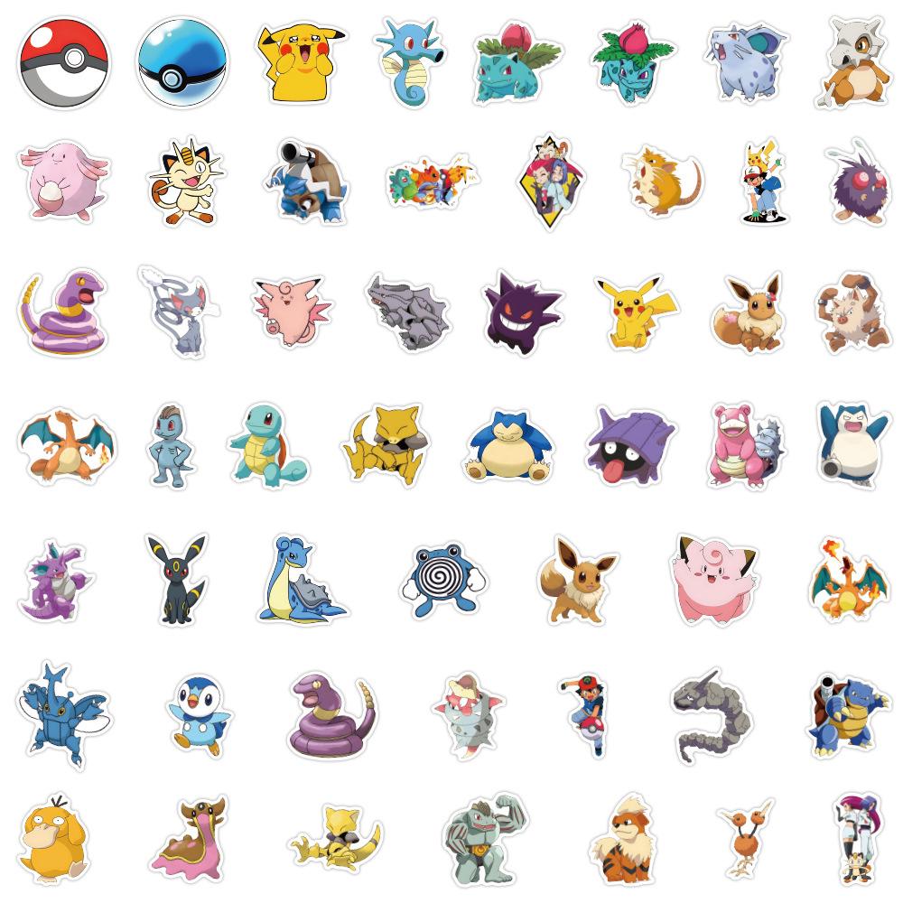 50 Милых Мультяшных Стикеров Покемон Pokémon Стикеры Покемон