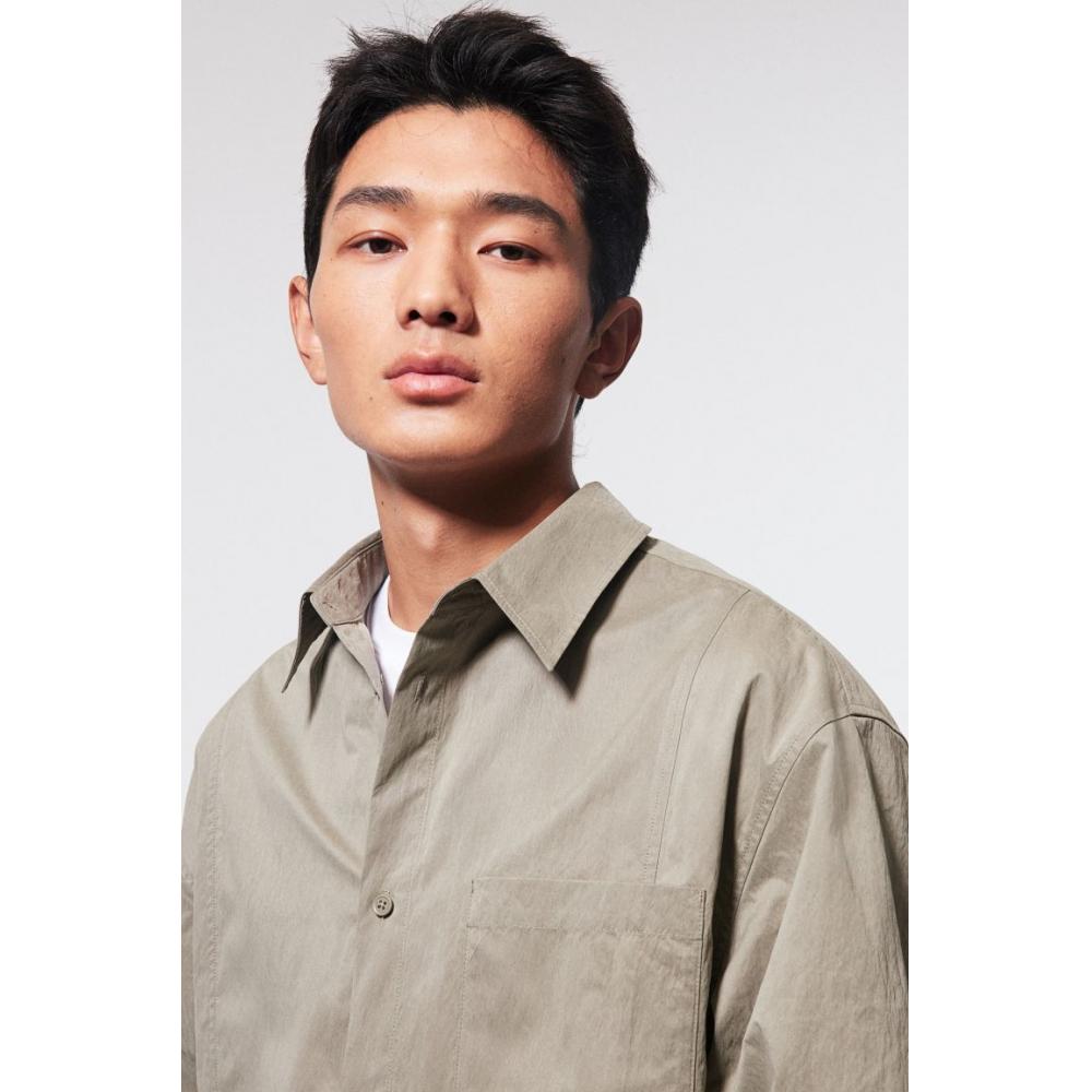 H M Loose Fit oversHirt kHaki Green