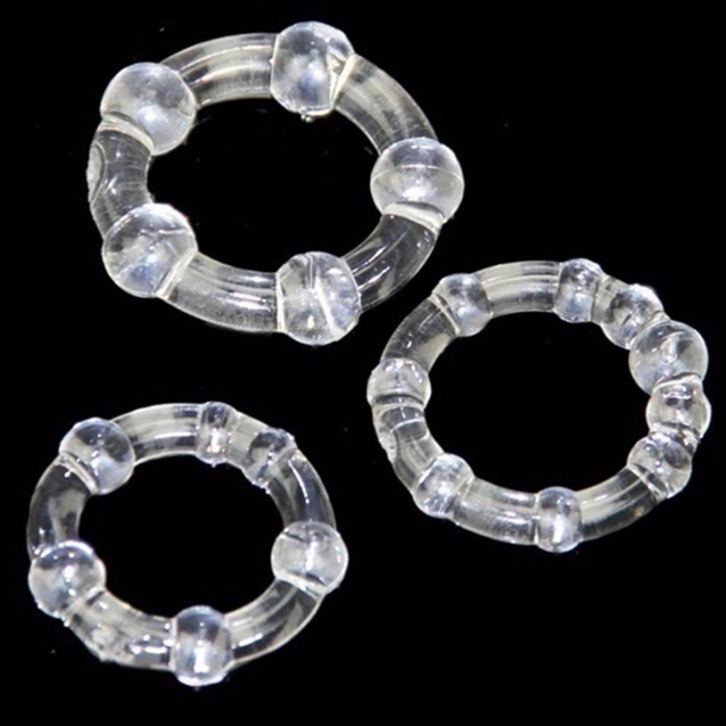 Секс-шоп 3 шт./компл. мужские круглые кольца для задержки пениса из бисера, товары для взрослых, сексуальная стимуляция