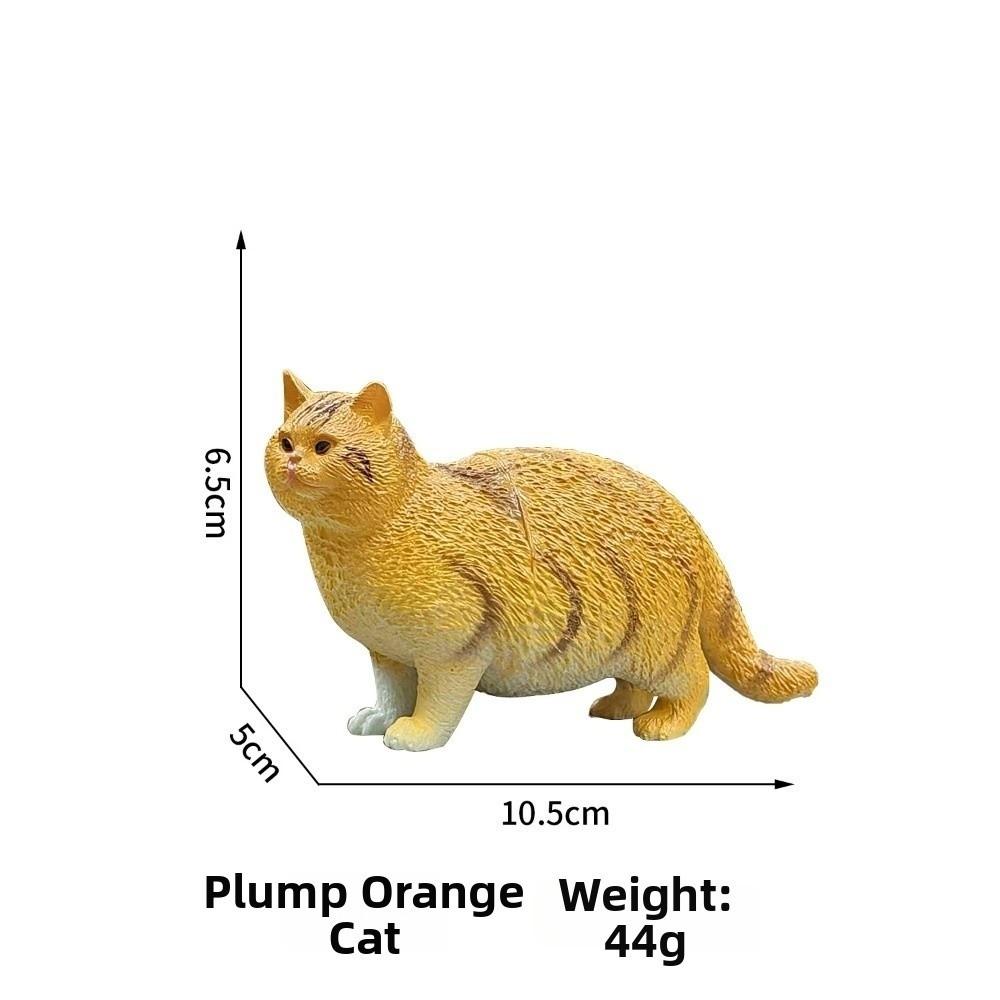 Mini Cat Model Figures Pastoral Cat Animal Model New Simulation Dog Ornament Gifts