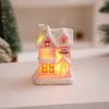 Resin LED Light Snow House Cute Christmas House Ornament  Party Favors