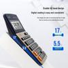 Deli 12-Digit Large Screen Voice Calculator with Alarm & Calendar