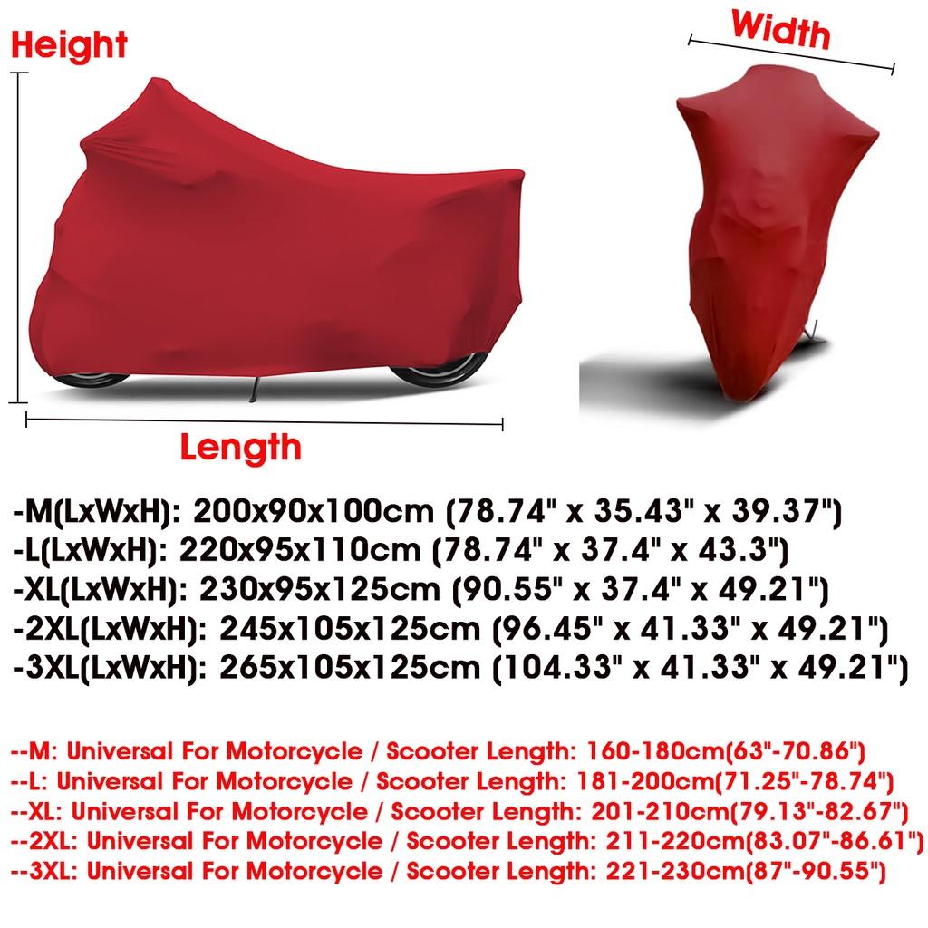 Универсальный чехол для мотоцикла, солнцезащитный, с защитой от УФ-лучей, эластичная ткань, чехол для мотоцикла, скутера, пылезащитные чехлы