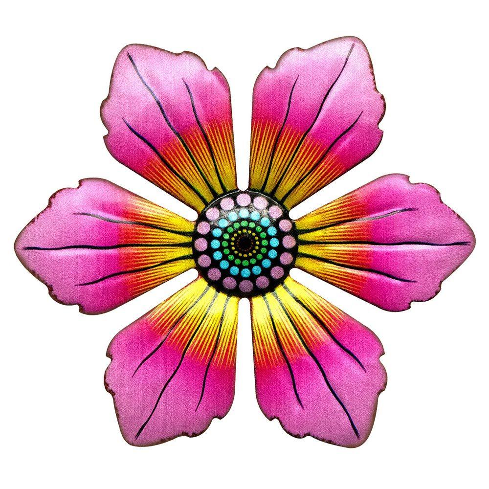 Home Decoration Sculpture Indoor Outdoor Metal Flower Ornament Garden Craft Wall Hanging Iron Art