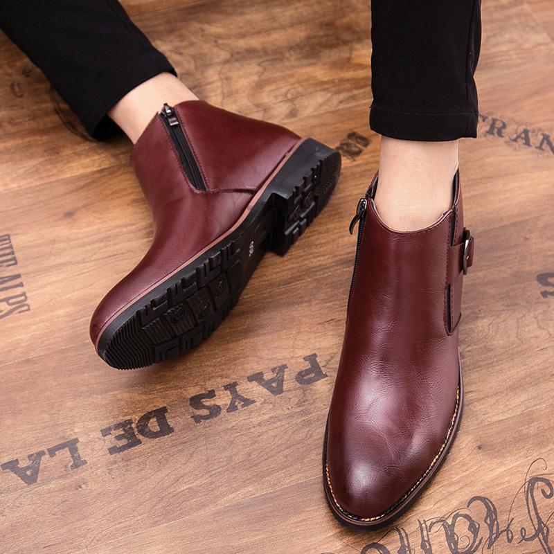Лидер продаж, мужские кожаные ботильоны, Европа, Америка, роскошные свадебные туфли жениха, подошва ручной работы, мужские деловые туфли