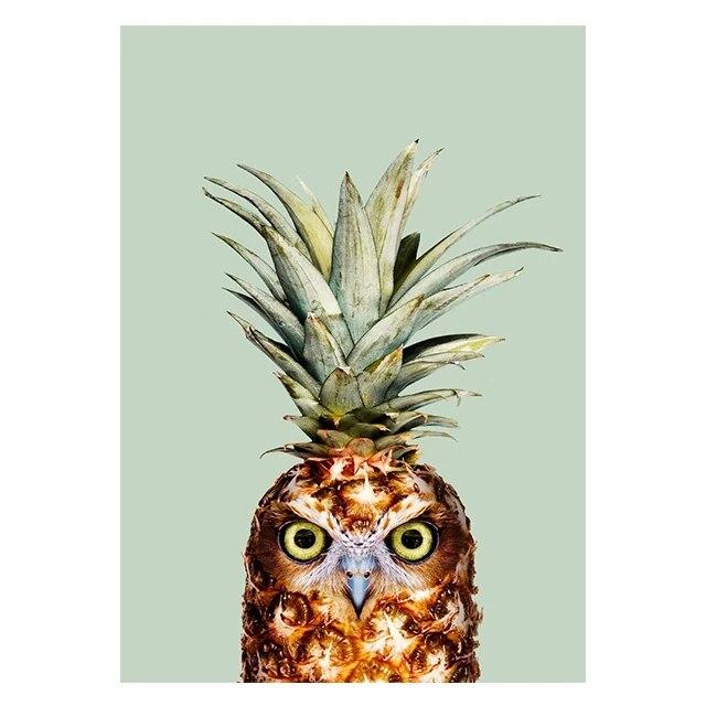 Винтажный цветной холст с изображением животных, олень, леопард, попугай, фламинго, ворона, сова, настенные художественные постеры и принт для дома, Декор в гостиную, без рамки