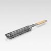 BBQ Skewers Basket Wooden Handle Barbecue Cage Outdoor Camping Barbecue Net Square Meat and Vegetable Barbecue Tube BBQ Tools