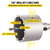 Concrete Hole Saw Kit, 30/40/65/80/100mm Drill Bit Set SDS Plus or SDS Max Shank Wall Hole Cutter with 11.8"/300 mm Connecting Rod for Brick,