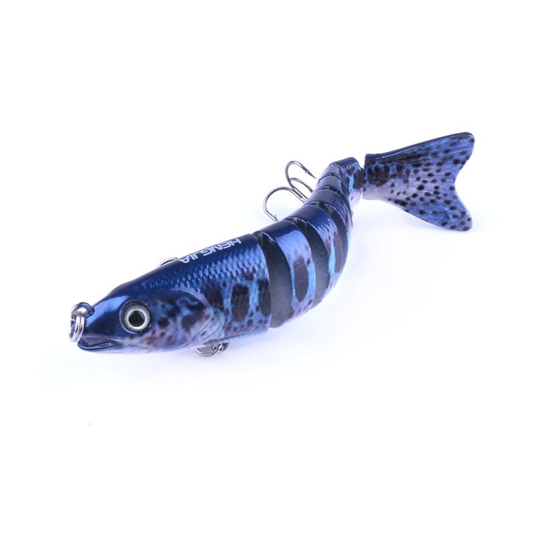 1 шт. HENGJIA приманки для гольяна без губ, 8-сегментная многошарнирная приманка для плавания для ловли окуня, форели, щуки